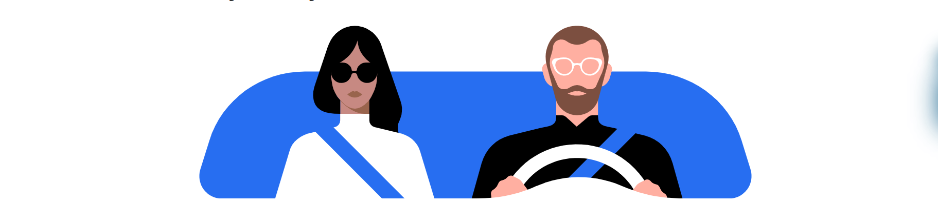 Driver and Passenger Illustration